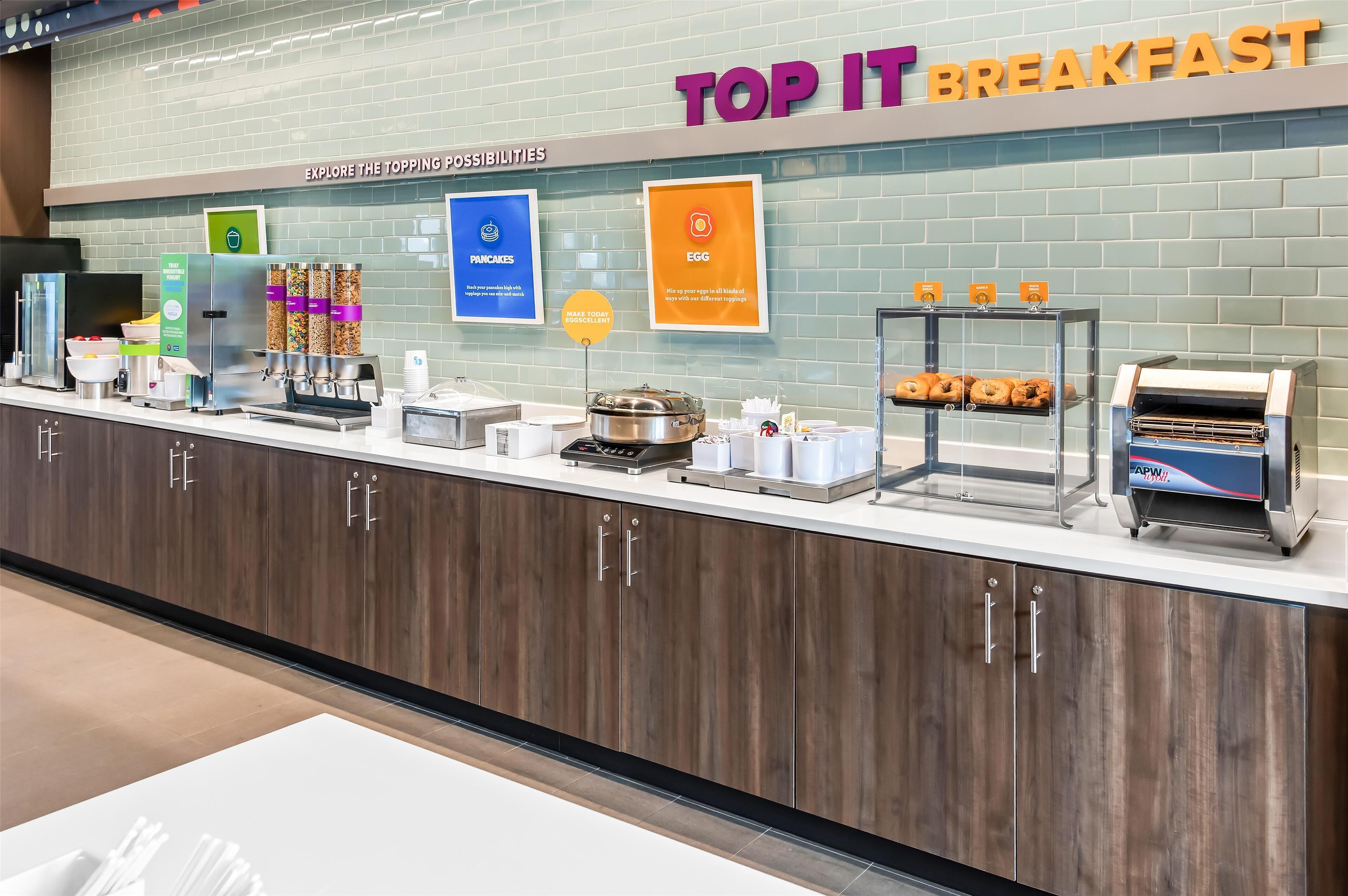 Free daily buffet breakfast