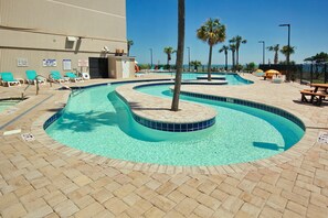 Indoor pool, a heated pool