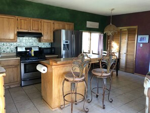 Private kitchen - Charming 2-bedroom house in pleasant El Prado with WiFi (El Prado)