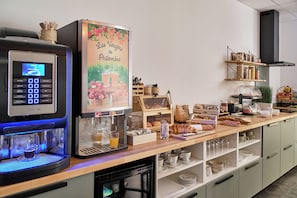 Daily buffet breakfast (EUR 9 per person)