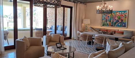 Lyxvilla - 2 sovrum - uteplats - havsutsikt | Vardagsrum