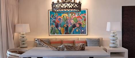 Luxury Villa, 2 Bedrooms, Patio, Ocean View | Living area