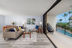 Condo, 1 King Bed with Sofa bed (Kona Alii#211) | Living area - Kona Alii#211 (Kailua-Kona)