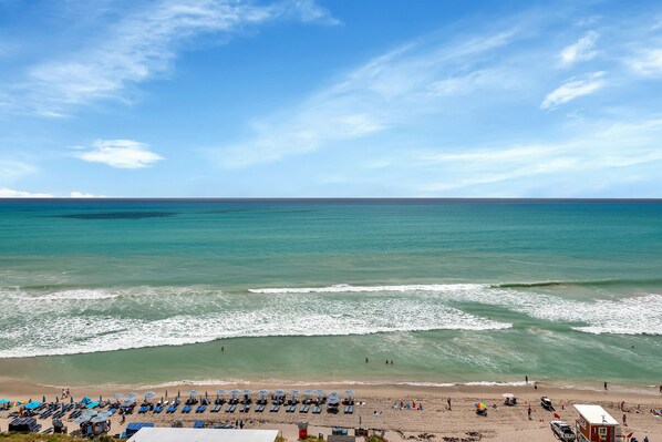 Na praia