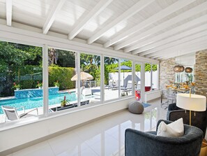 A heated pool