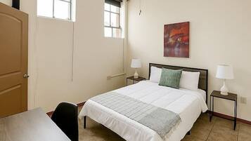 Desk, iron/ironing board, free WiFi, bed sheets