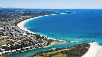 Beach nearby, white sand