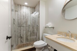Shower, hair dryer, towels - The Townsman: Secretariat Room (Charlottesville)
