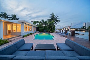 A heated pool
