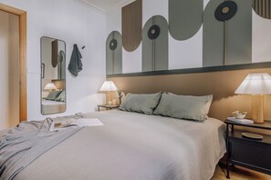 2 多间卧室、熨斗/熨衣板、WiFi、床单