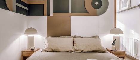 2 habitaciones, tabla de planchar con plancha, wifi y ropa de cama