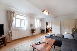 TV, DVD player - Apartment 'Sensweiler Mühle' with Mountain View and Wi-Fi (Sensweiler)