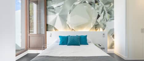 1 室のベッドルーム、WiFi (無料)、ベッドシーツ