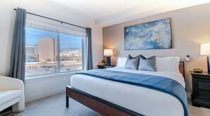 1 bedroom, desk, iron/ironing board, travel cot