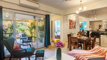 Superior Apartment | Living area | 42-inch LED TV with digital channels