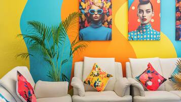 Apartment | Living area | 42-inch LED TV with digital channels