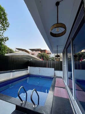 Outdoor pool - Greystone 4BHK Pvt Pool by Stellar Stays (Mawal)