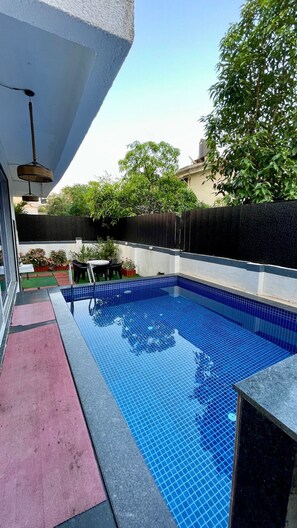 Outdoor pool - Greystone 4BHK Pvt Pool by Stellar Stays (Mawal)