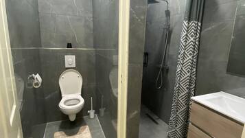 Deluxe Apartment, Kitchen | Bathroom