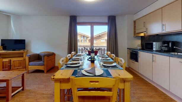 Dining - Modern apartment with balcony (Haute-Nendaz)