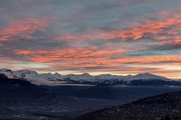 Udsigt fra feriebolig (vinter)