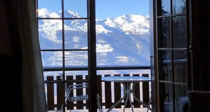 Apartment with balcony in Veysonnaz
