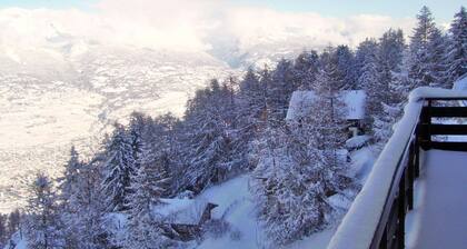 Apartment with balcony views of Nendaz