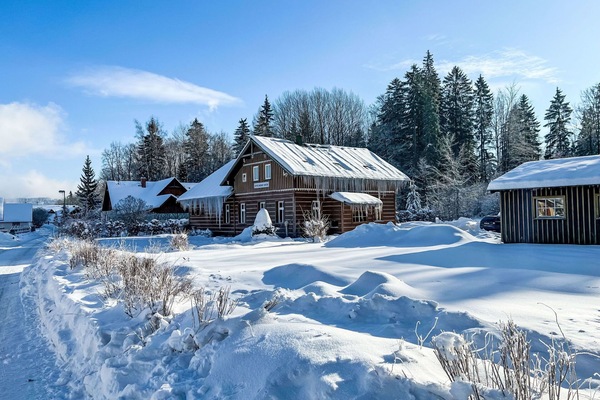 Neige, L'Hiver, Arbre, Branche, Maison, Domicile, Chalet, Toit, Gelé, Pente