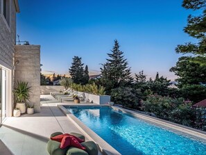 Pool - Stunning private villa for 8 guests with private pool, A/C, WIFI, TV, terrace and pets allowed (Solin)