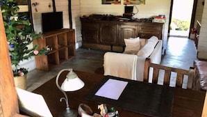 Chalet, 2 Bedrooms, Smoking, Balcony | Living room - Beachfront Oasis in Mahambo, Madagascar - Chalet Retreat (Namahoaka)