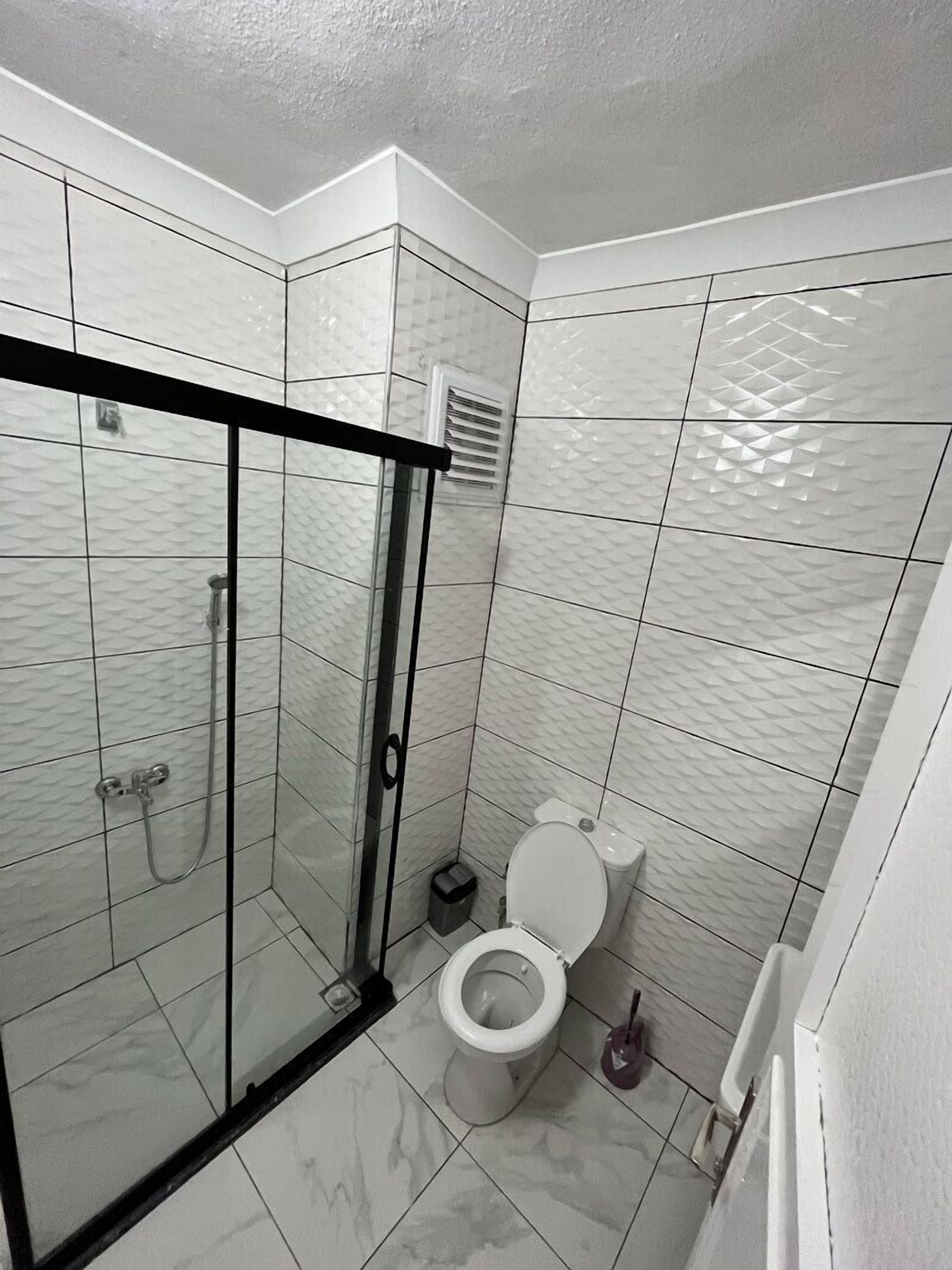 Classic Condo, Balcony, City View | Bathroom | Shower, soap, shampoo, toilet paper