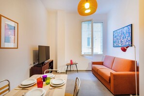 Basic Apartment | Living area | 35-cm TV with digital channels - Carignano Sweet Home by Wonderful Italy (Genoa)