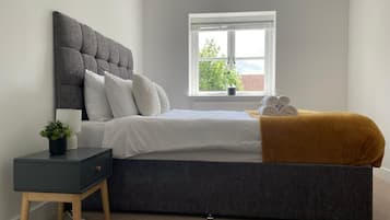 Superior Apartment, 2 Bedrooms, City View | 2 bedrooms, desk, laptop workspace, iron/ironing board