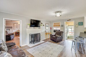 House (2 Bedrooms) | Interior - Private Dock + Fire Pit: Gantt Lake Getaway! (Andalusia)