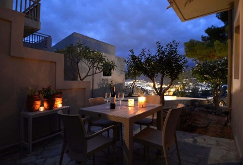 Cozy Villa with Private Terraces & Garden View