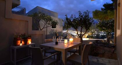 Cozy Villa with Private Terraces & Garden View