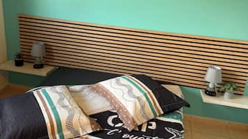 2 chambres, lit parapluie, Wi-Fi gratuit, draps fournis