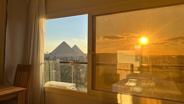 Standard Double or Twin Room, Mountain View | Blackout drapes, soundproofing, WiFi (free) - Rosetta Pyramids Inn (Giza)