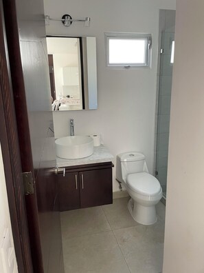Towels, soap, toilet paper