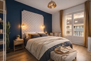 3 bedrooms, travel crib, WiFi, bed sheets - Elegant and comfortable apartment in Rouen city center (Rouen)