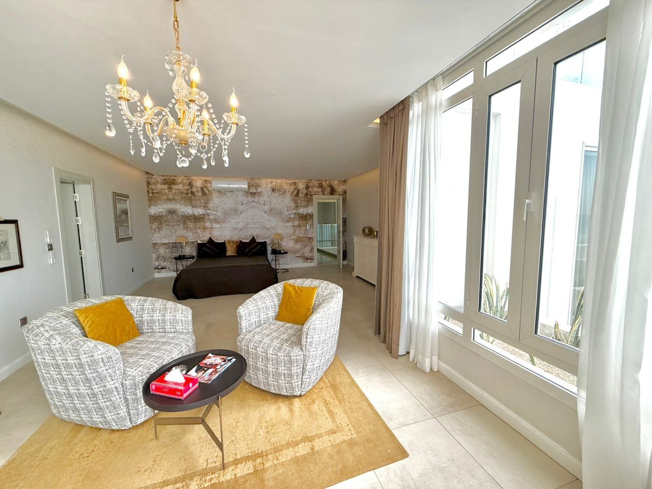 Junior-Suite, Strandblick | Hochwertige Bettwaren, Daunenbettdecken, Minibar, Zimmersafe