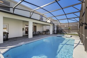 A heated pool - Last Minute Disney! Private Pool, Hot Tub, Game Room & Themed Bedrooms. Book Now! #125755 (Orlando)