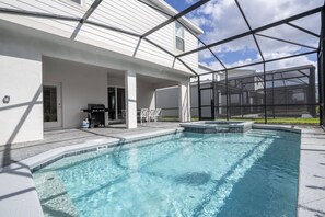 A heated pool - Last Minute Disney Getaway! Private Pool, Hot Tub & Game Room. Book Now! #126717 (Orlando)