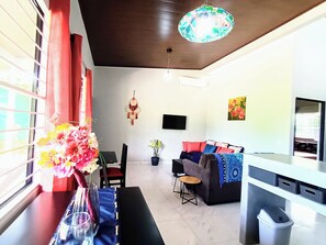 Living area - New Duplex Sleeps 6--5 Mins to Dominical Beach-30 Mins to Marino Ballena N. Park (Hatillo)
