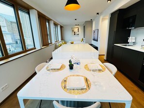 Dining room - Beautiful one bedroom w balcony&parking (Luxembourg City)
