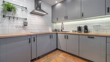 Apartment, Balcony, Mountain View | Private kitchenette | Electric kettle, toaster