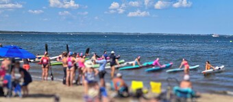 Spacious Beachside Chalet is just minutes walk to Parlee Beach