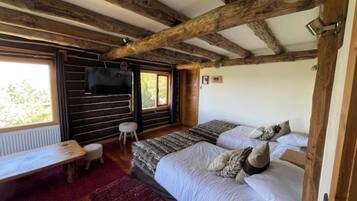 4 slaapkamers, een strijkplank/strijkijzer, wifi, beddengoed