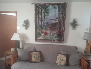 TV, fireplace, offices