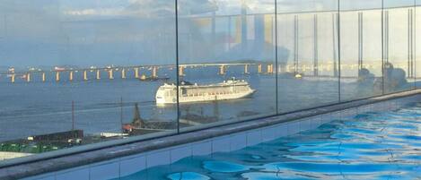 屋外プール、温水プール